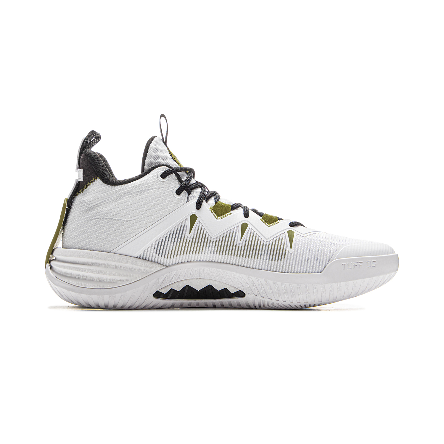 Li Ning Storm 10 Cushioning Slip Resistant Abrasion Resistant Breathable Rebound Low top Basketball Shoes Men’s White