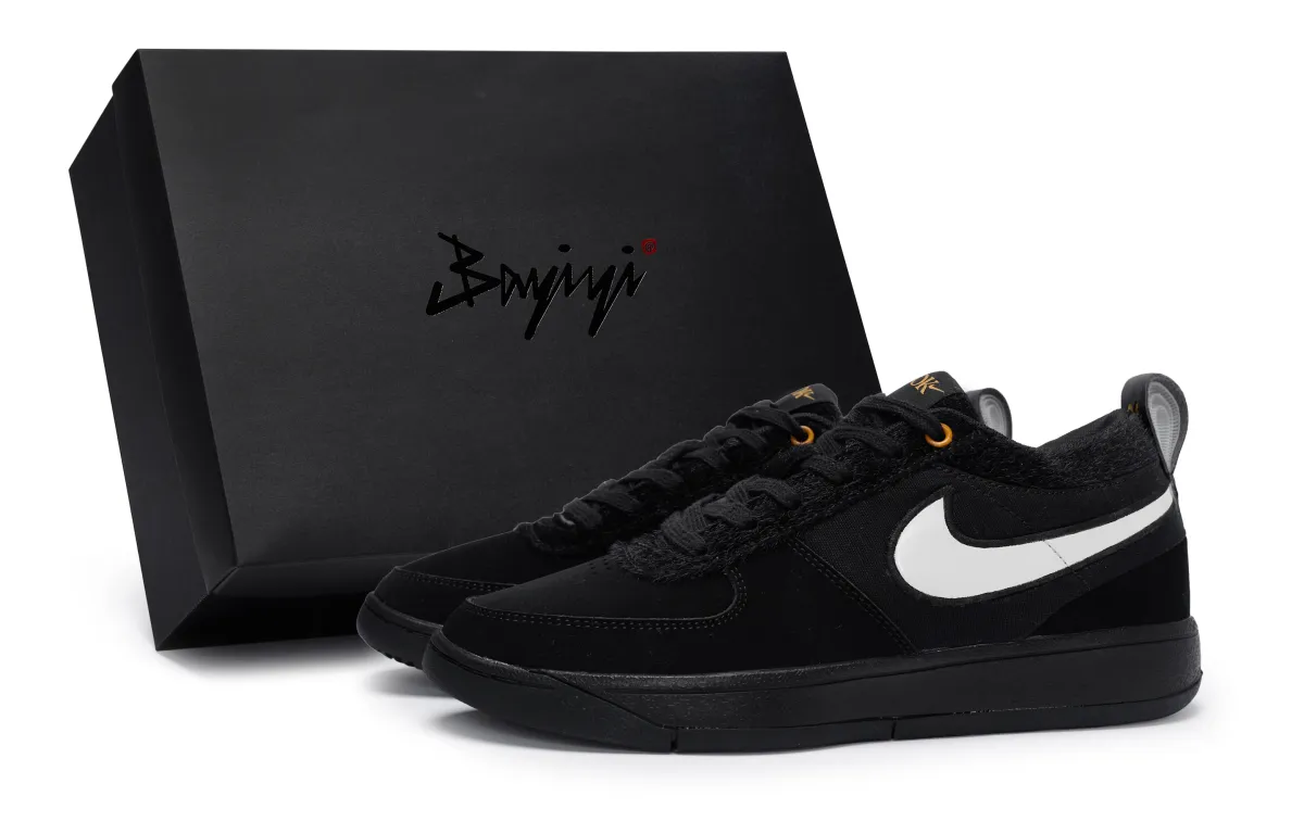 Nike Book 1 Cushioning Abrasion Resistant Cushioning, Wear Resistant Low top Basketball Shoes Men's Black White