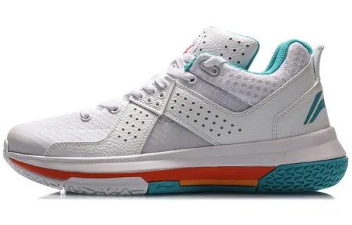 LiNing Li Ning City 5 Wade series shock-absorbing and wear-resistant low-top basketball shoes men's white