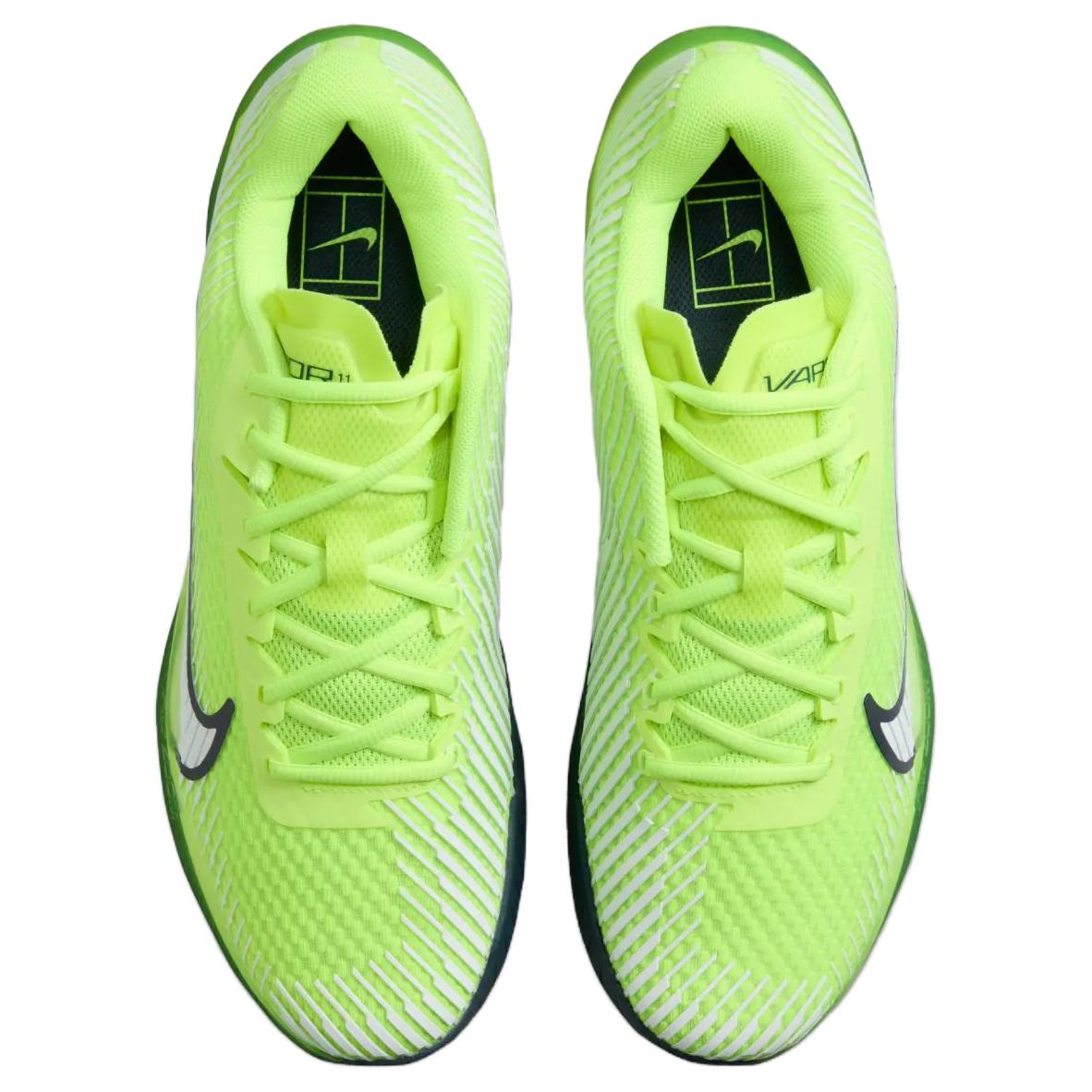 Nike Air Zoom Vapor 11 Cushioning Abrasion Resistant Cushioning, Wear Resistant Low top Tennis Shoes Men’s Green White
