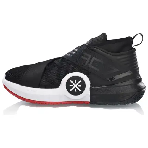 LiNing Li Ning All City7 Trendy Non-slip Lightweight Low-top Basketball Shoes Men's Black, White and Red