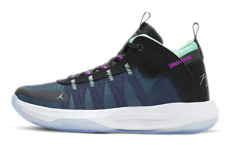 Air Jordan Jumpman 2020 'Black Green Glow Blue Void'