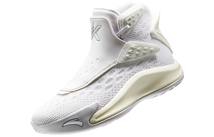 Anta KT5 Pearl White Cushioning Slip Resistant Abrasion Resistant High top Performance Basketball Shoes Women’s White