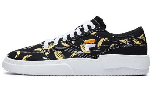 FILA FUSION Graphic Print Skate Shoes 'Black Yellow'