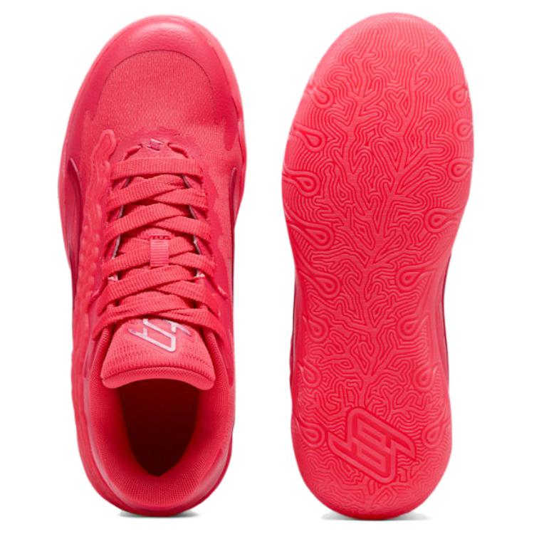 PUMA STEWIE 3 Cushioning Slip Resistant Abrasion Resistant Low top Basketball Shoes Unisex Red