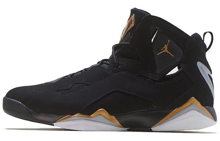 Jordan True Flight Black Metallic Gold