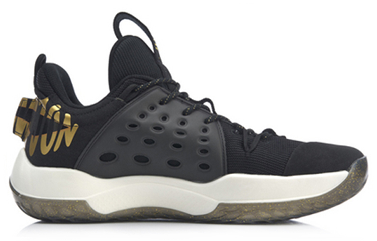 2018-2019 Season CBA Champion Shoes Glory Edition — Black/Gold | LINING Sonic VII LOW Sneakers