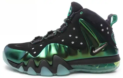 Nike Barkley Posite Max Gamma Green Barkley non-slip lightweight high-top retro basketball shoes men's green and black
