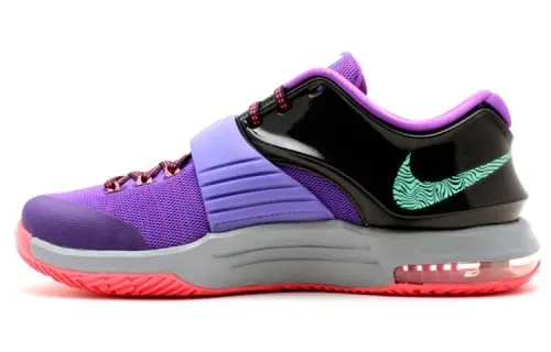 Nike KD 7 Lightning 534 round toe lace-up non-slip wear-resistant low-top practical basketball shoes men's gray purple