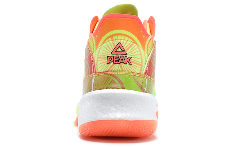 PEAK Surfing The Big Triangle 1.0 Performance Basketball Shoes Men’s Fluorescent Red Green