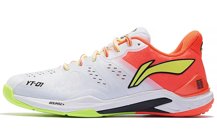 Li Ning Cloud Thunder Synthetic Leather Cushioning Slip Resistant Abrasion Resistant Breathable Low top Badminton Shoes