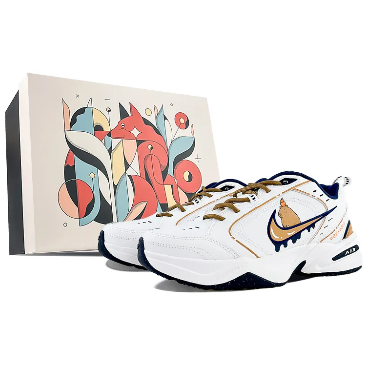 Nike Air Monarch 4 PU Leather Slip Resistant Abrasion Resistant Slip Resistant Abrasion Resistant Low top