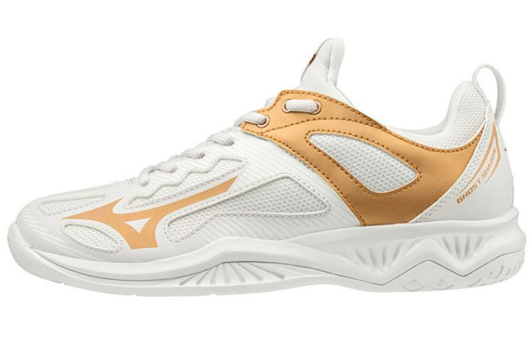 Mizuno Ghost Shadow 低帮耐磨排球鞋 女款 白金