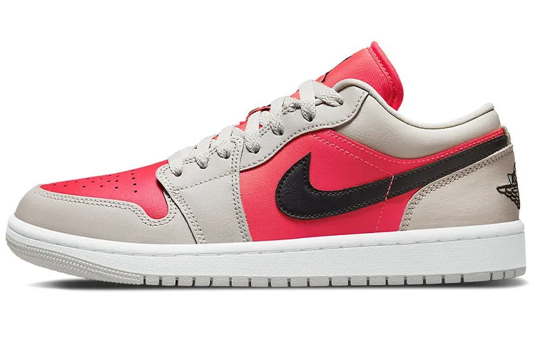 Jordan 1 Retro Low Light Iron Ore Siren Red Women's