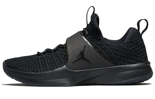 Jordan Trainer 2 Flyknit Black Metallic Silver