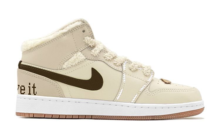 Jordan Air Jordan 1 Vintage Basketball Shoes Women’s High Top Brown