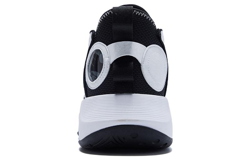 PEAK Speed Collection Cushioning Slip Resistant Abrasion Resistant Low top Basketball Shoes Men’s Black White