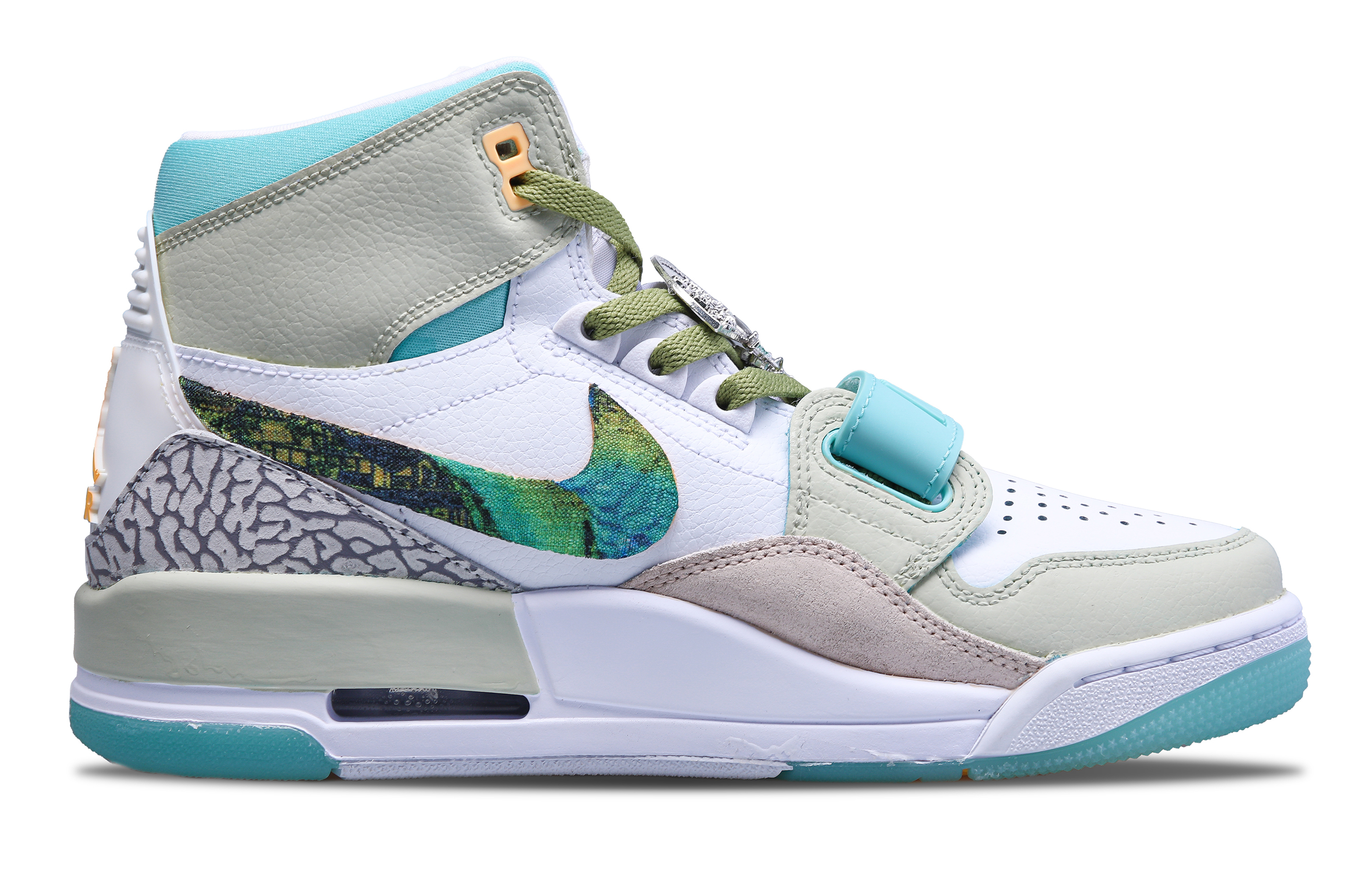 Jordan Legacy 312 Leather Breathable Moisture Wicking Breathable Moisture Wicking High top Vintage Basketball Shoes