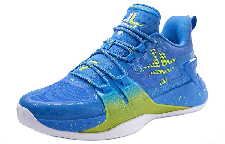 XTEP Jeremy Lin 2 Textile, Synthetic Leather, TPU Cushioning Slip Resistant Abrasion Resistant Coverage Support Low top