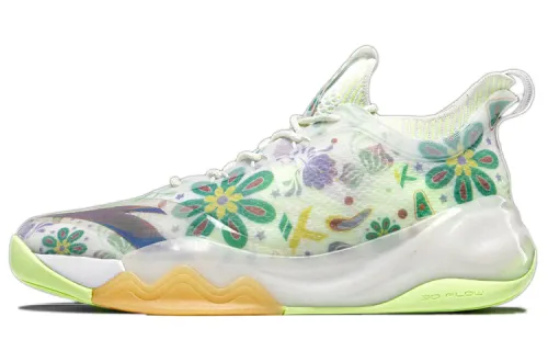 Anta KT6 Easter egg, comfortable and trendy, shock-absorbing, non-slip and wear-resistant, high-top basketball shoes, men's light green