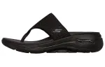 Skechers Go Walk Arch Fit Slip Resistant Slide Slippers Women's Pure Black