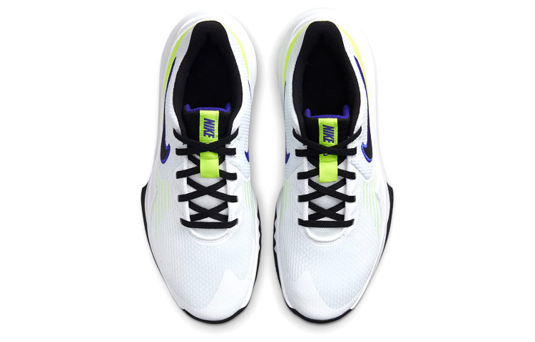 Мужские кроссовки Nike Precision 5 (белый / черный / зеленый) — Белый / чёрный / зелёный — фото 4