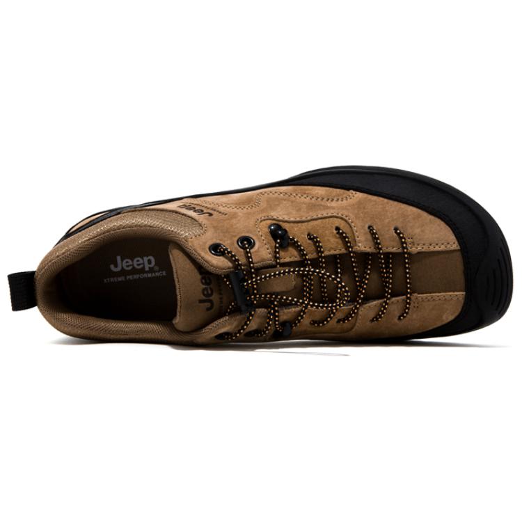 Jeep Abrasion Resistant Low top Hiking Shoes Men’s Earth Yellow