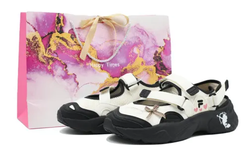 FILA FUSION Conch Beach Sandals Women's White Black