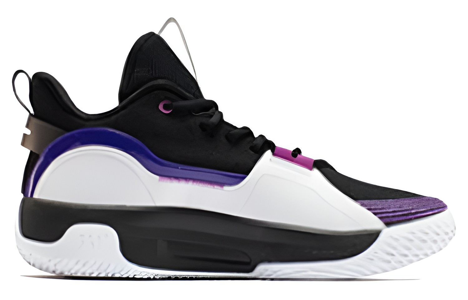 361° AG Pull Up 1.5 Basketball Shoes Men’s Low Top Obsidian Black/361 Degrees White/Purple/Blue