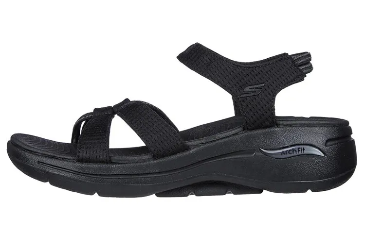 Skechers Go Walk Arch Fit Beach Sandals Women's Black