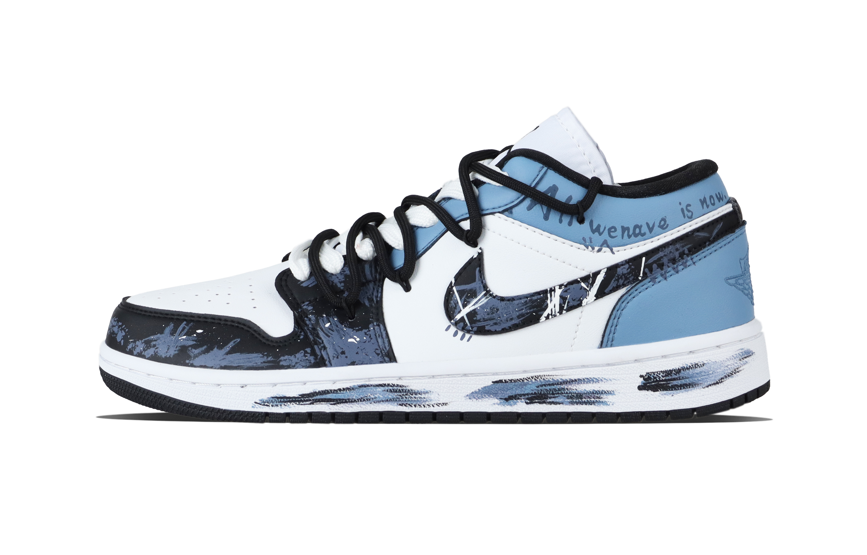 Jordan Air Jordan 1 Present Trend Low top Vintage Basketball Shoes Unisex Blue