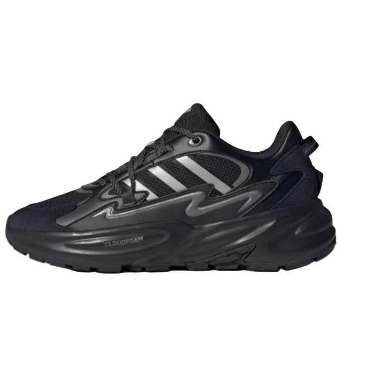 Adidas OZWAVE SURGE Comfortable Low top Chunky Sneakers Unisex Black Silver