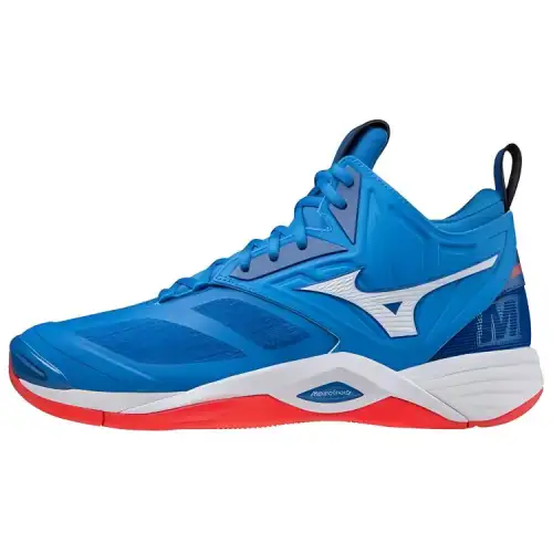 Mizuno Momentum Volleyball Shoes Unisex Low Top White/Blue/Red