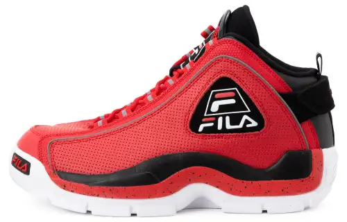 FILA Grant Hill 2 Pdr High top Vintage Basketball Shoes Men's Red Black White