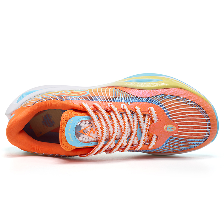RIGORER Reaves 1 Cushioning Slip Resistant Abrasion Resistant Low top Basketball Shoes Men’s Sun Orange Azure