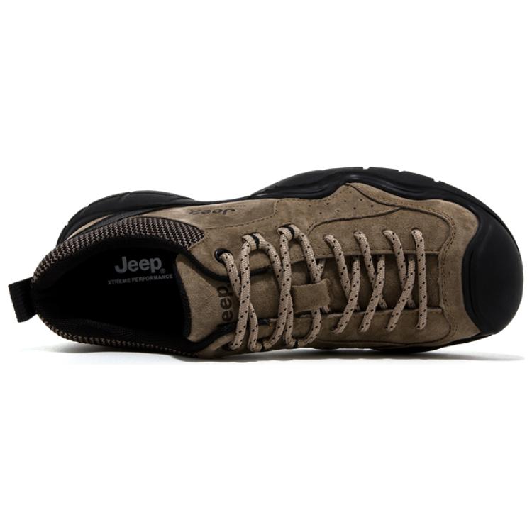 Jeep Breathable Moisture Wicking Low top Hiking Shoes Men’s Khaki