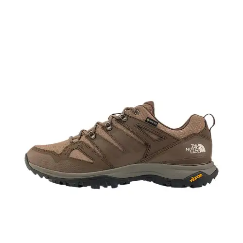 THE NORTH FACE Slip Resistant Waterproof Grip Low top Hiking Shoes Men's Brown