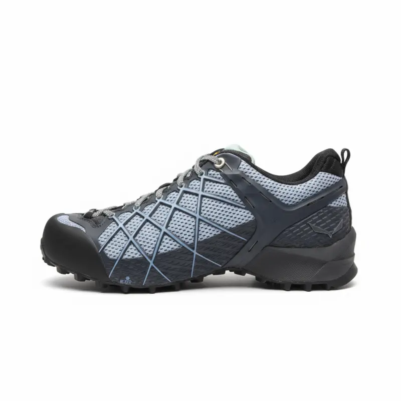 SALEWA Slip Resistant Abrasion Resistant Low top Rock Climbing Shoes Women's Gray Blue