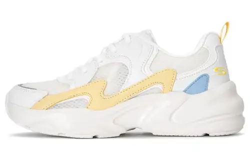 Skechers BOBS BAMINA 2 Sunrise Yellow Mesh, Artificial Leather Low top Chunky Sneakers Women's White Yellow