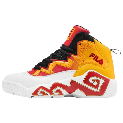 FILA MB Basketball Shoes Men's Yellow White Red