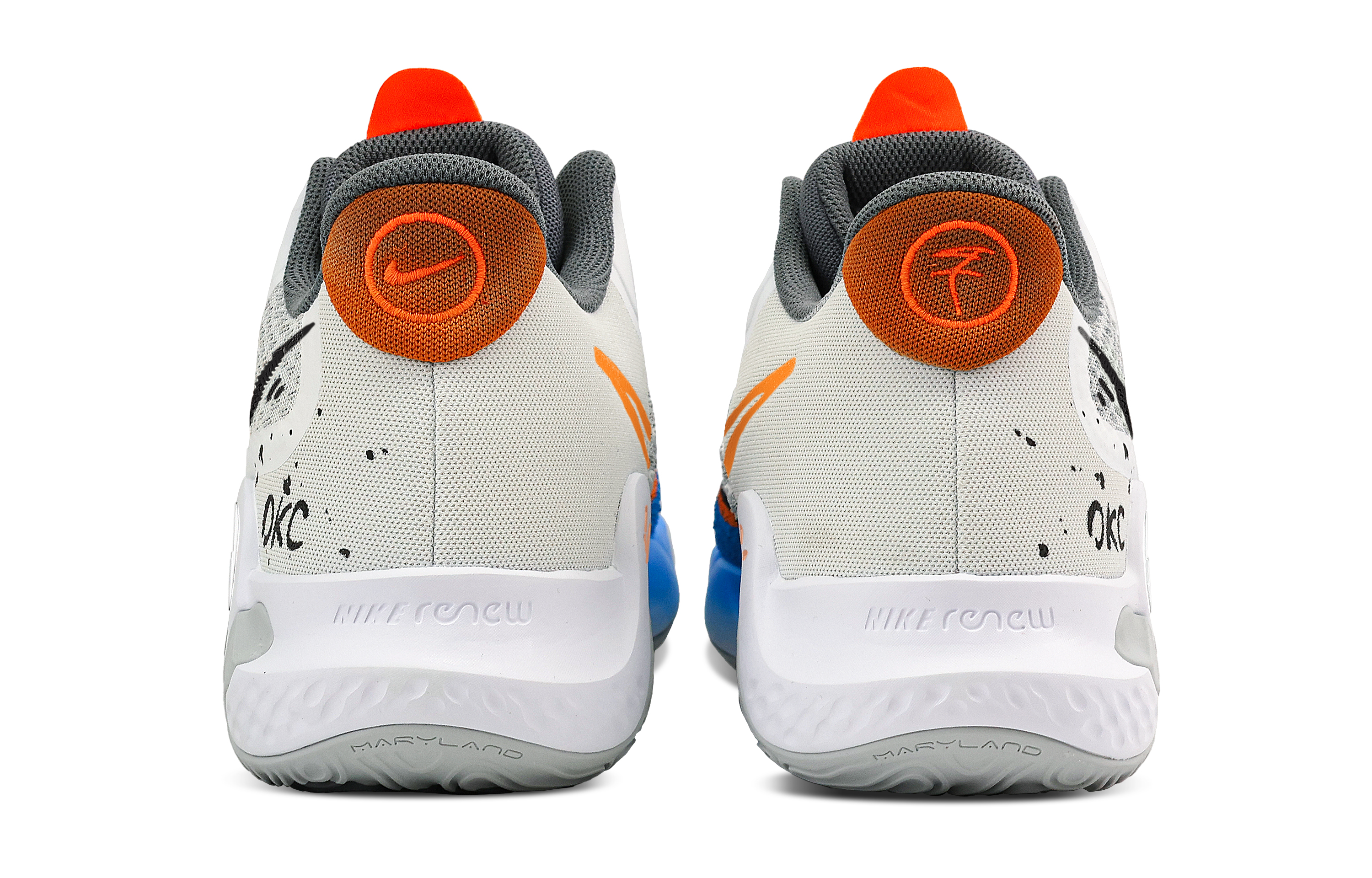 Nike KD Trey 5 IX Basketball Shoes Unisex Mid Top Blue/Orange/White