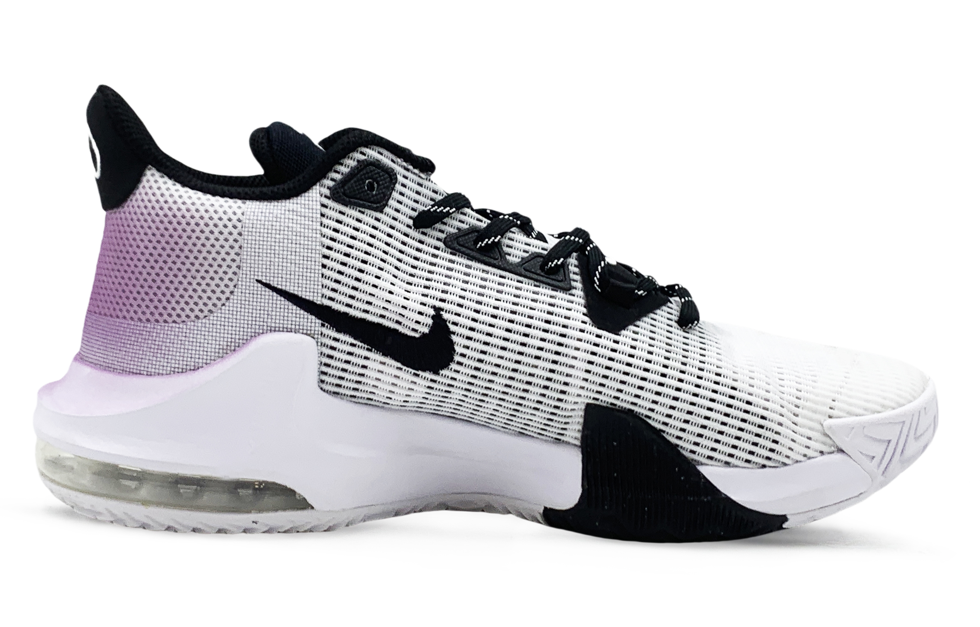 Nike Air Max Impact Cushioning Low top Basketball Shoes Men’s White Purple