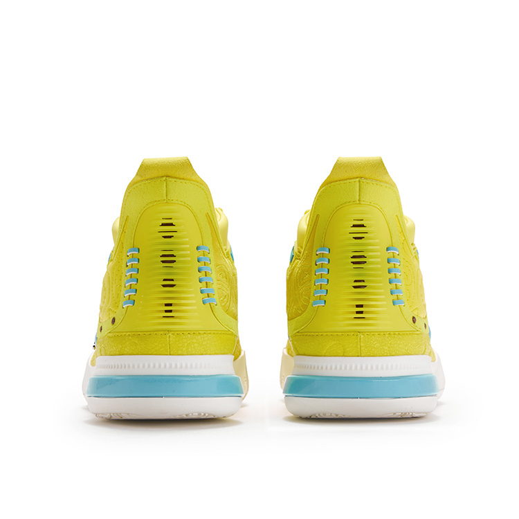 361° Joker Nikola Jokić The Legend Basketball Shoes Men’s Mid Top Sour Yellow, Feather White