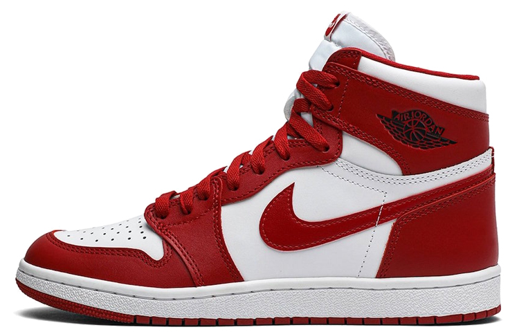 Кроссовки Nike x Jordan Air Jordan 1 Air Ship (бело-красные) — фото 7