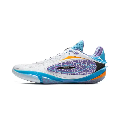 LiNing Li Ning Wade 808 5 ULTRA Ultra Technology Carbon Plate Stable and Lightweight Shock Absorbing Anti-Slip Wear Resistant Support Rebound Grip Low-top Basketball Shoes Men's White Blue