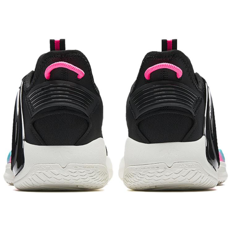 CHAOJIANTA Slip Resistant, Abrasion Resistant, Breathable Low top Basketball Shoes Men’s Black Cyan