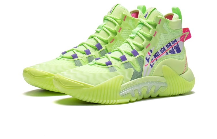 Li Ning Badfive 2 Textile, Synthetic Leather, TPU Cushioning Slip Resistant Abrasion Resistant Coverage Support Rebound