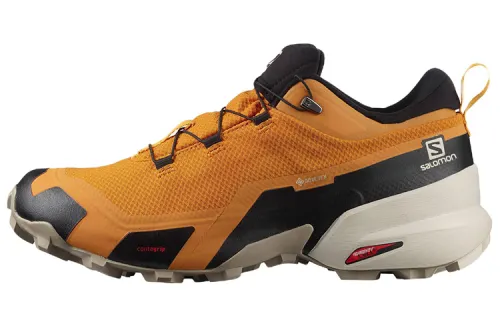 SALOMON Mountaineering & Hiking Shoes Men's Low Top Orange/Black