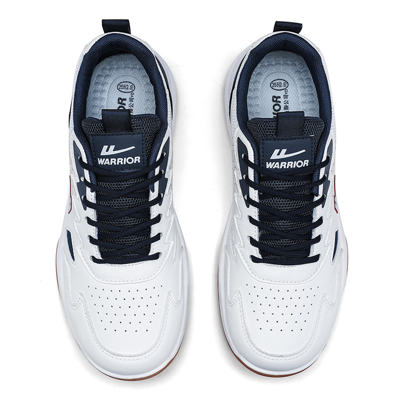 Warrior Textile, Synthetic Leather Cushioning Abrasion Resistant Lightweight Rebound Low top Badminton Shoes Men’s
