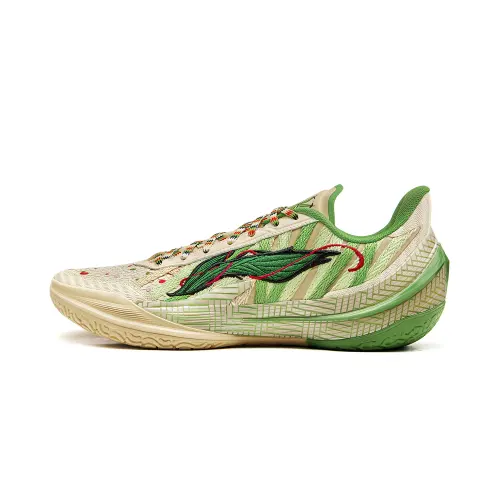 Li Ning Liren 5 V2 Cushioning Slip Resistant Breathable Low top Basketball Shoes Men's Green